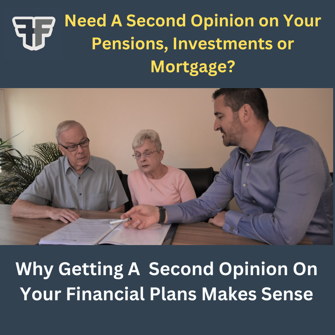 Photo of a financial meeting for a free second opinion on financial plans with link to blog article.