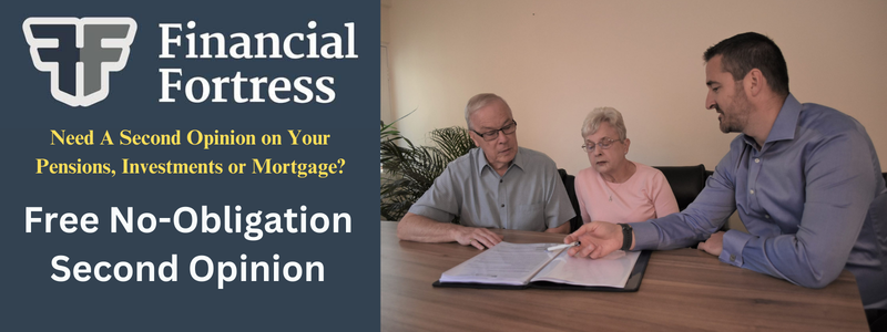 Banner highlighting the financial second opinion service offered by Financial Fortress in Chester.