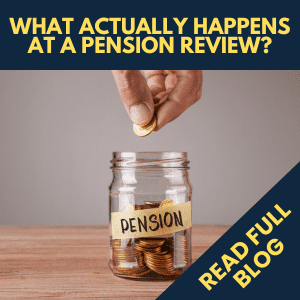 A jar of money indicating a pension pot
